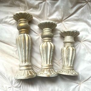 Candle Holders , Set of 3, Kirklands Brand (Kirklands Home Design, Not Costco)